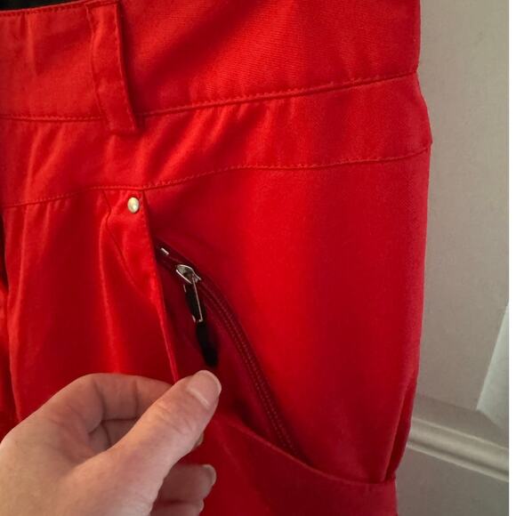 Obermeyer Red Ladies ski snowboard pants Winter Wear style 15110 size 8 - Picture 16 of 16